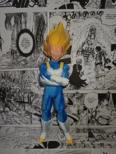 ALTA QUALIDADE | Estatueta Vegeta Dragon Ball Z Colecionavel Luxo