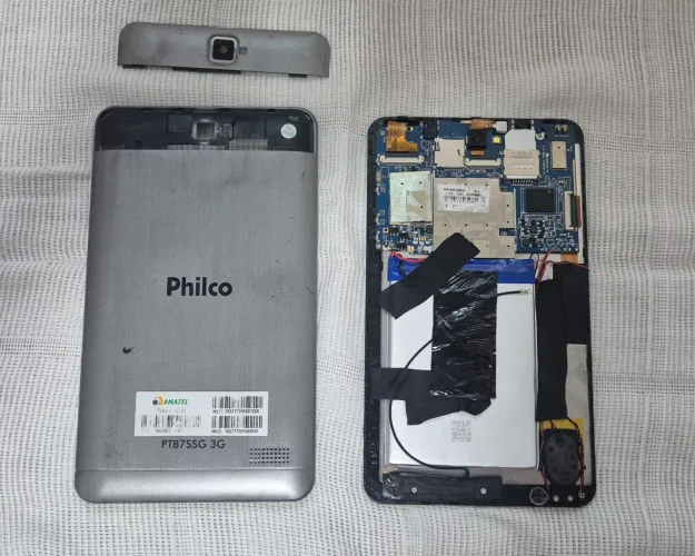Tablet Philco PTB7SSG 3G ,Retirar peças<br><br>