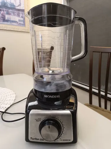 Liquidificador Mondial Inox Turbo 1000 w