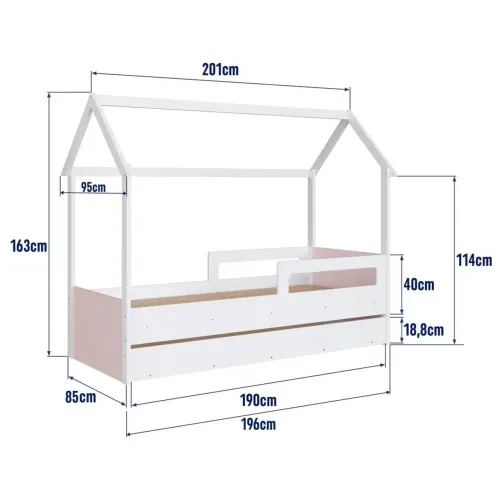 Cama Montessoriana - com auxiliar