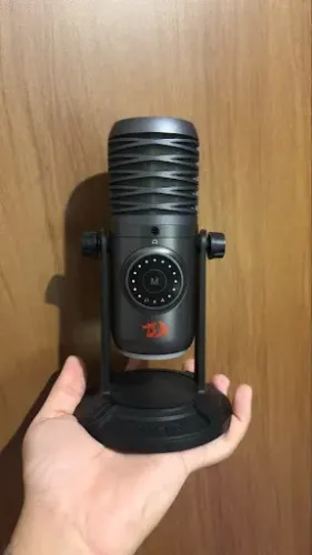 Microfone Gamer Redragon Condensador USB com RGB - Estado de Novo