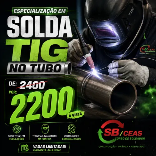 Curso para TIG focado em tubo