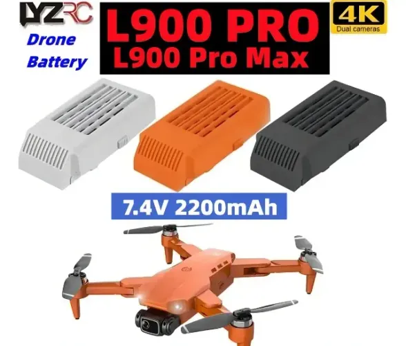 Bateria Drone L900 Pró Max 7.4v 2200mah Cor Laranja