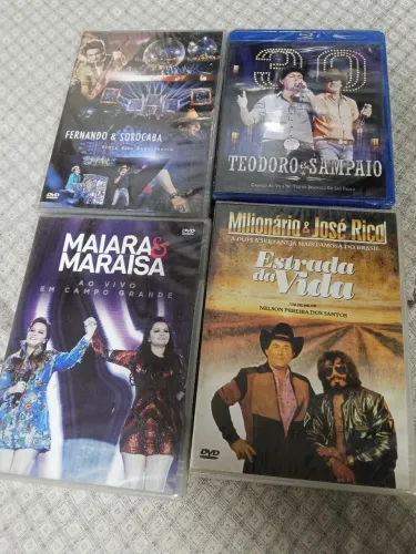 Kit dvds e blu-ray lacrados 