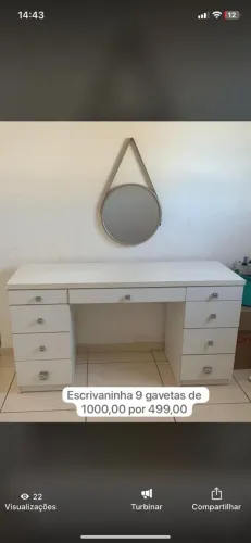Escrivaninha/ Penteadeira