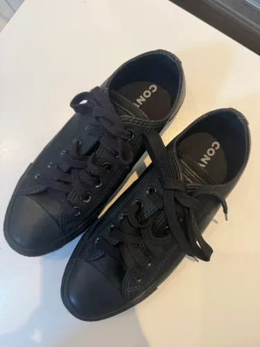 All Star Preto em Couro