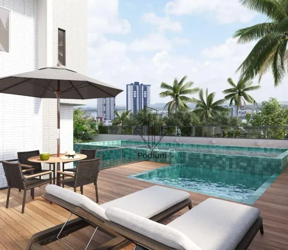 Apartamentos com varanda / sacada gourmet à 270m do Parque Linear Parahyba 2 no bairro do 