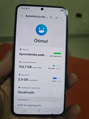 Galaxy s23 128gb funcionando perfeitamente detalhes 