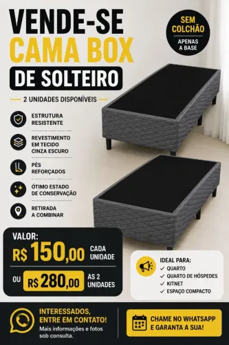 Cama box solteiro