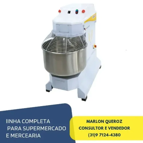 Amassadeira Espiral 25 Kg Monofásica Venâncio Nova