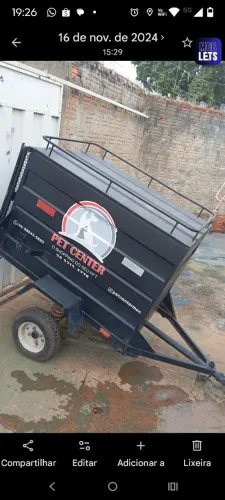 Vendo carretinha baú pra moto ou carro 3,500 tem combinação 