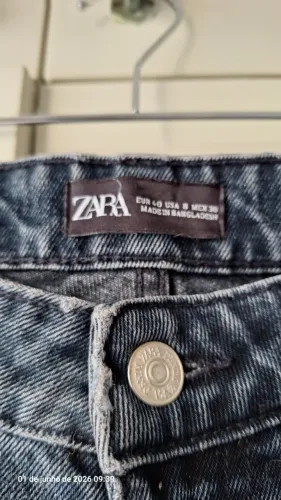 Calça black jeans mom Zara tam 40