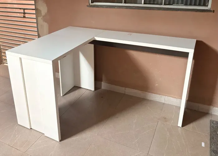 Mesa de Escritório em L - MDF