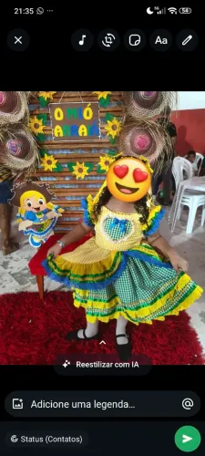 Vestido de festa junina Brasil 