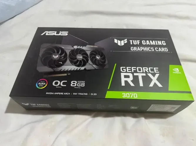 Placa de Vídeo ASUS TUF Gaming RTX 3070 OC 8GB - Na Caixa