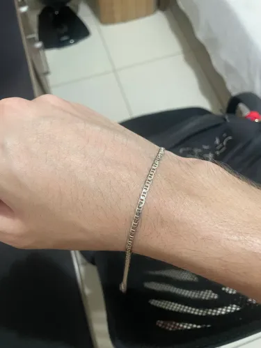 pulseira de prata ( Masculino)