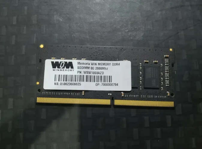 Memória RAM NOTEBOOK 8GB