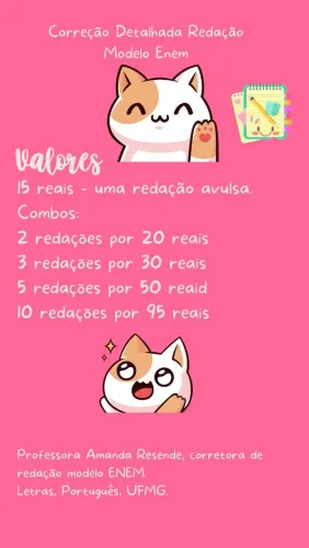 Correção de redação - Enem.