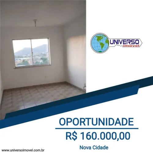 Apartamento para Venda em São Gonçalo, Nova Cidade, 2 dormitórios, 1 banheiro, 1 vaga