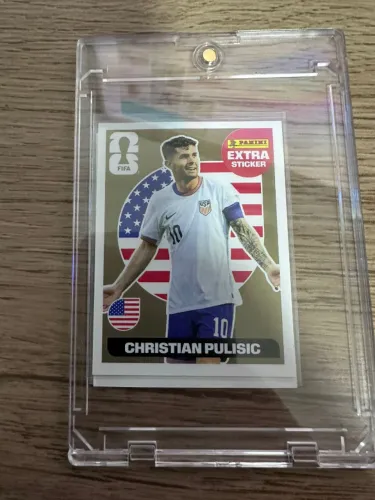 Christian Pulisic Gold Extra Sticker Panini Copa 2026 Rara