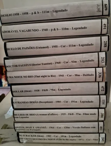 Fitas Vhs Regravadas Raras p/ Colecionadores ( Lote)