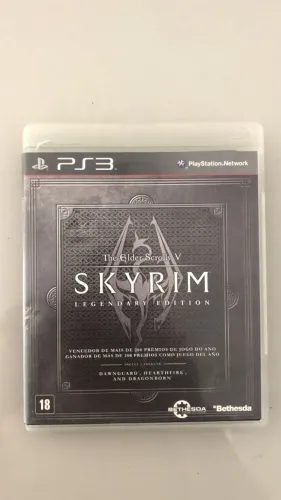 Skyrim com mapa e manual PS3