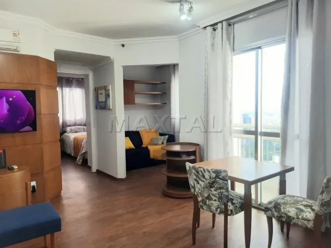 Apartamento para locação, 1 dormitório, 1 banheiro, 1 vaga de garagem , 48m²