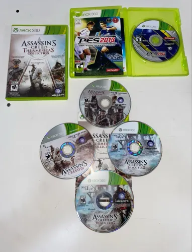 ASSASSIN?S COLLECTION + PES 2013 XBOX 360 JOGOS 