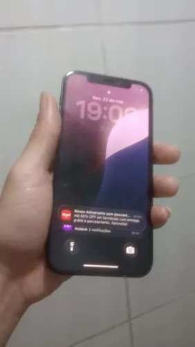 Vendo iPhone 12 64GB, preto, face id of, ou troco em superior com volta pra você