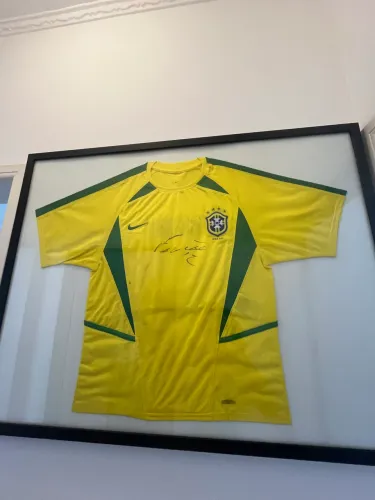 Quadro camisa autografada - Falcão (futsal)