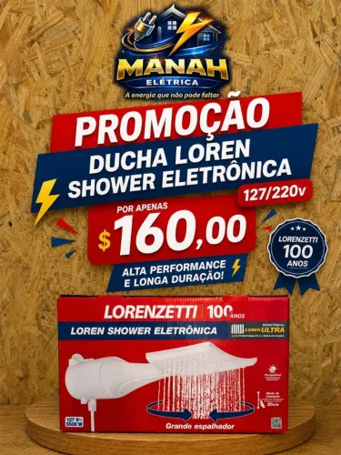 CHUVEIRO LORENZETTI LOREN SHOWER ELETRONICA 127/220V