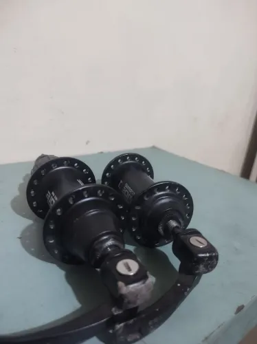 Par de cubos 32 furos Shimano Deore HB-M510 FH-M510 9v