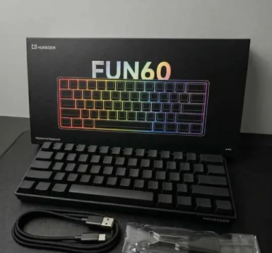 Teclado Akko Fun60 PRO preto (NOVO)