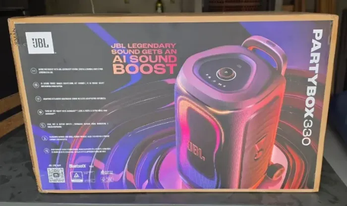 [LACRADA] Caixa de som JBL PartyBox 330 Preta, LANÇAMENTO!