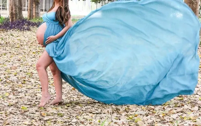 Vestido para ensaio gestante