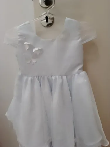 Vestido de festa infantil branco