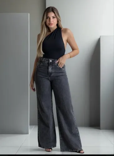 calça jeans preta sawary 40