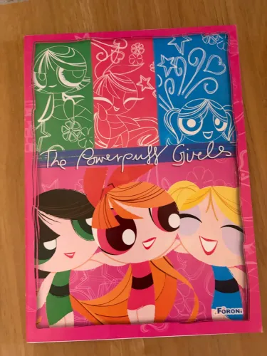 Caderno brochurão Meninas Superpoderosas, 60 folhas, novo.