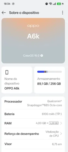 Oppo A6k