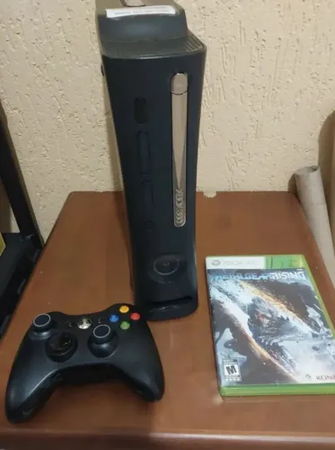 Xbox 360 Fat Elite Desbloqueado + Controle + 5 jogos