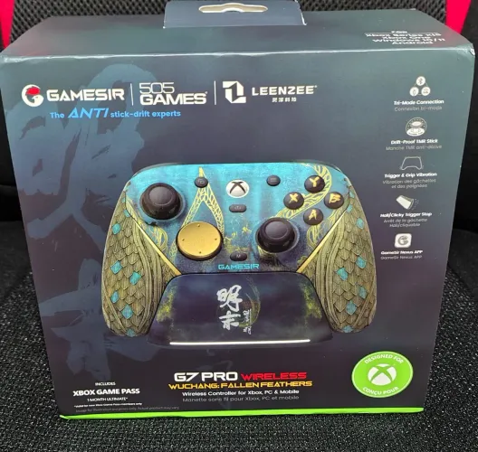 G7 Pro Wuchang Controle Wireless Xbox, PC, Android Edição Limitada Cor Azul Novo Lacrado