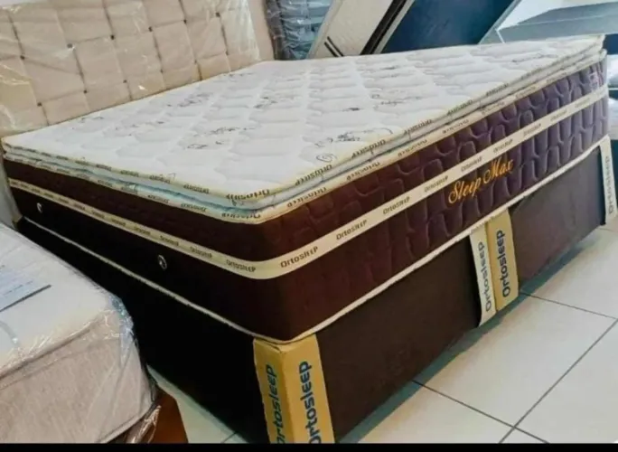 Cama box king molas ensacadas individualmente com pillom top