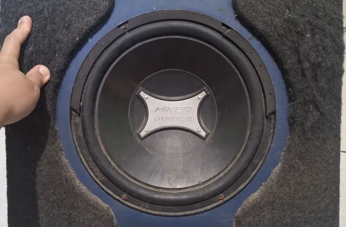 Caixa selada subwoofer hiken hunter 12 polegadas
