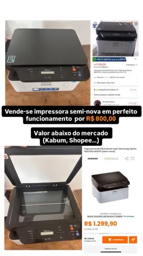 Impressora M2070W Samsung 