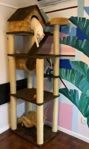Arranhador para gato triplex