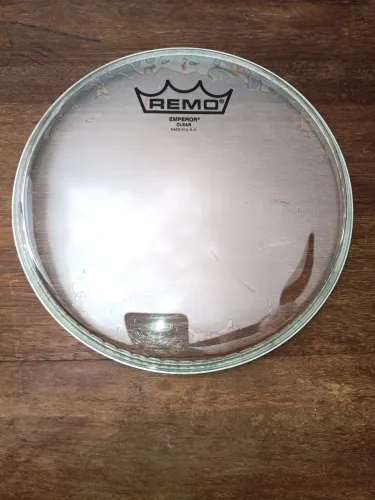 Pele de bateria remo emperor clear 8" nova