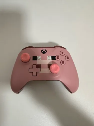 Controle Xbox One Edição Limitada Minecraft Pig - Completo com Caixa e Manuais