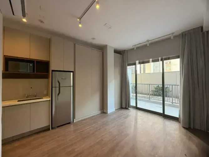 Lindo apartamento STUDIO GARDEN com 32m2 (semi mobiliado) em Higienópolis - São Paulo - SP