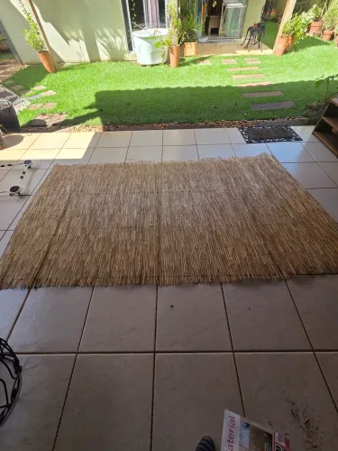  2 Esteiras bambu natural 3mx1,5m