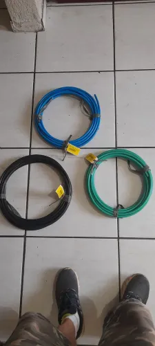 Cabo fio 25 mm três rolos de 10 m